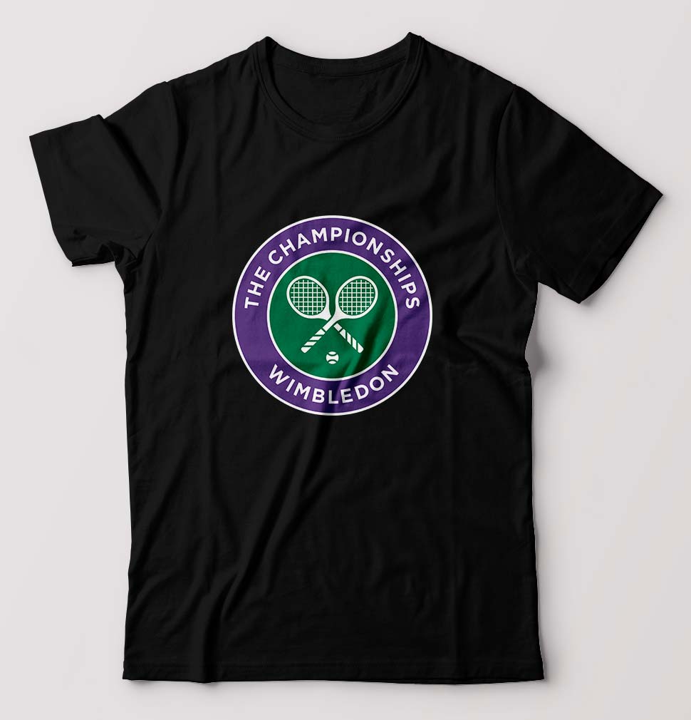 wimbledon T-Shirt for Men-Black-Ektarfa.online