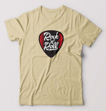 Load image into Gallery viewer, Guitar plectrum T-Shirt for Men-Beige-Ektarfa.online
