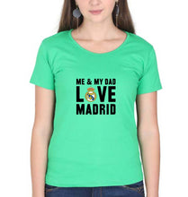Load image into Gallery viewer, Love Real Madrid T-Shirt for Women-Flag Green-Ektarfa.online
