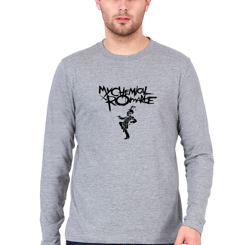 My Chemical Romance (MCR) Full Sleeves T-Shirt for Men-Grey Melange-Ektarfa.online