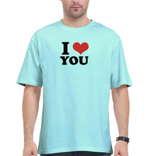 Load image into Gallery viewer, I LOVE YOU Oversized T-Shirt for Men
