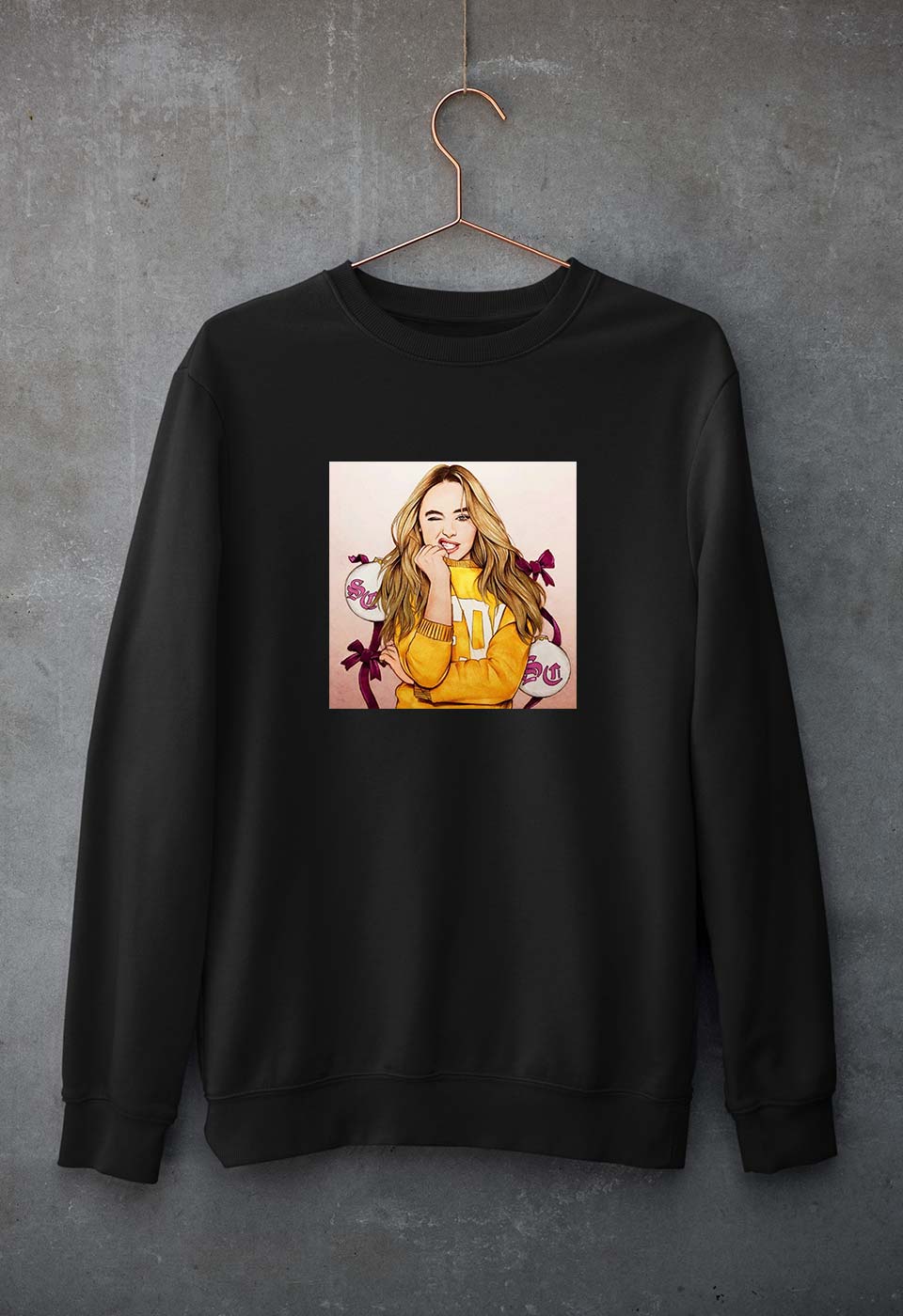 sabrina carpenter Unisex Sweatshirt for Men/Women-Black-Ektarfa.online
