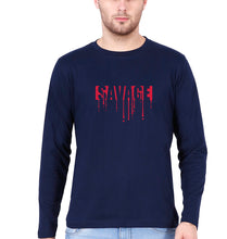 Load image into Gallery viewer, savage Full Sleeves T-Shirt for Men-Navy Blue-Ektarfa.online
