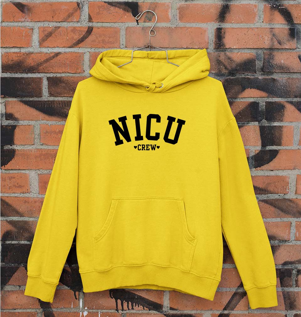 NICU crew Unisex Hoodie for Men/Women-Mustard Yellow-Ektarfa.online