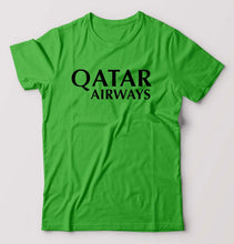 Load image into Gallery viewer, Qatar Airways T-Shirt for Men-flag green-Ektarfa.online
