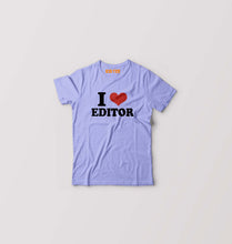 Load image into Gallery viewer, I LOVE EDITOR T-Shirt for Boy/Girl-Lavender-Ektarfa.online
