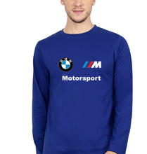 Load image into Gallery viewer, BMW Motersport Full Sleeves T-Shirt for Men-royal blue-Ektarfa.online
