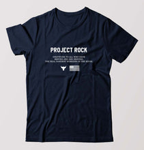 Load image into Gallery viewer, project rock T-Shirt for Men-Navy Blue-Ektarfa.online

