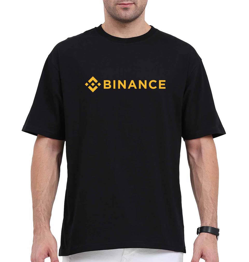 binance Oversized T-Shirt for Men-Black-Ektarfa.online