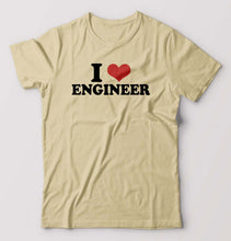 Load image into Gallery viewer, I LOVE ENGINEER T-Shirt for Men-Beige-Ektarfa.online
