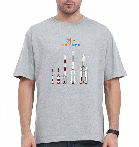 isro Oversized T-Shirt for Men-Grey-Ektarfa.online