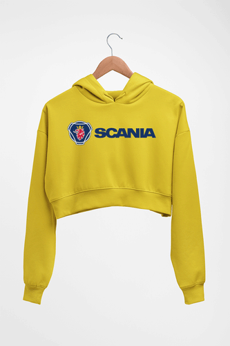 Scania Crop HOODIE FOR WOMEN-Mustard Yellow-Ektarfa.online