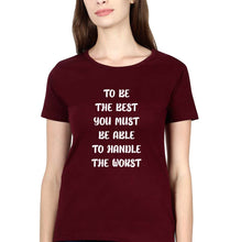 Load image into Gallery viewer, Be the Best T-Shirt for Women-Maroon-Ektarfa.online
