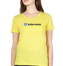 Load image into Gallery viewer, Kubernetes T-Shirt for Women-Yellow-Ektarfa.online

