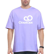 Load image into Gallery viewer, CloudOps Oversized T-Shirt for Men-Lavender-Ektarfa.online
