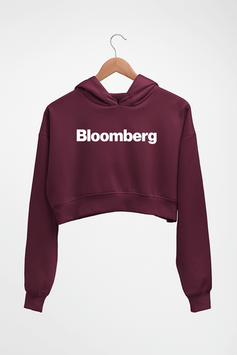 Bloomberg Crop HOODIE FOR WOMEN-Maroon-Ektarfa.online