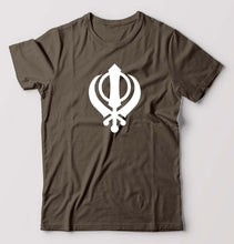 Load image into Gallery viewer, sikh T-Shirt for Men-Olive Green-Ektarfa.online
