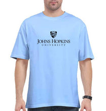 Load image into Gallery viewer, johns hopkins university Oversized T-Shirt for Men-Baby Blue-Ektarfa.online
