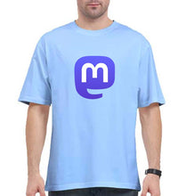 Load image into Gallery viewer, Mastodon Oversized T-Shirt for Men-Baby Blue-Ektarfa.online
