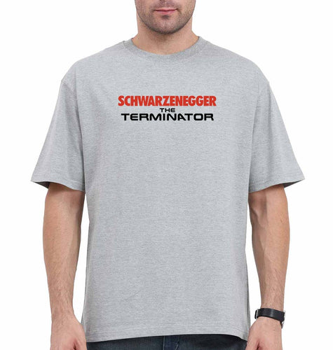 terminator Oversized T-Shirt for Men-Grey-Ektarfa.online