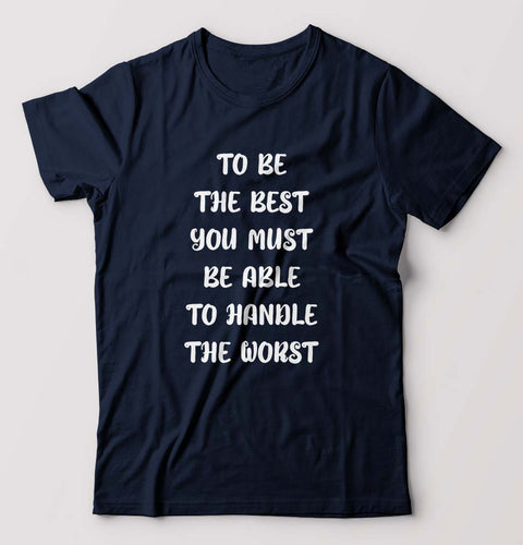 Be the Best T-Shirt for Men-Navy Blue-Ektarfa.online