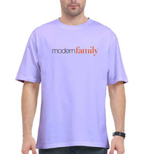 Load image into Gallery viewer, modern family Oversized T-Shirt for Men-Lavender-Ektarfa.online
