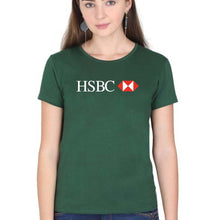 Load image into Gallery viewer, hsbc T-Shirt for Women-Dark Green-Ektarfa.online
