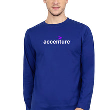 Load image into Gallery viewer, Accenture Full Sleeves T-Shirt for Men-royal blue-Ektarfa.online
