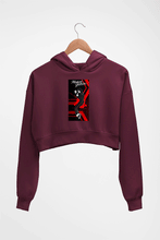 Load image into Gallery viewer, Michael Jackson Crop HOODIE FOR WOMEN-Maroon-Ektarfa.online
