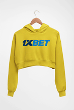 Load image into Gallery viewer, 1XBet Crop HOODIE FOR WOMEN-Mustard Yellow-Ektarfa.online
