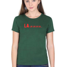 Load image into Gallery viewer, La La La La T-Shirt for Women-Dark Green-Ektarfa.online
