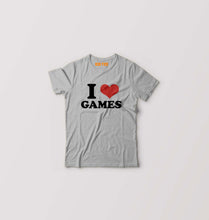Load image into Gallery viewer, I LOVE GAMES T-Shirt for Boy/Girl-Grey-Ektarfa.online
