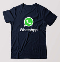 Load image into Gallery viewer, WhatsApp T-Shirt for Men-Navy Blue-Ektarfa.online

