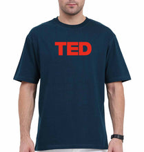 Load image into Gallery viewer, TED Oversized T-Shirt for Men-Petrol Blue-Ektarfa.online
