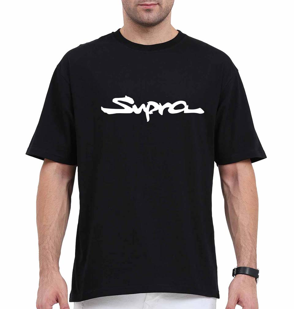 Supra Oversized T-Shirt for Men-Black-Ektarfa.online