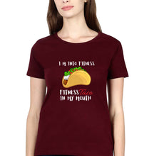 Load image into Gallery viewer, Taco T-Shirt for Women-Maroon-Ektarfa.online
