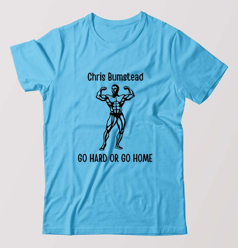 Chris Bumstead - CBUM T-Shirt for Men-Light Blue-Ektarfa.online