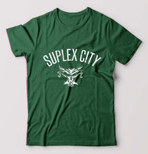 Load image into Gallery viewer, WWE Brock Lesnar Suplex City T-Shirt for Men-Bottel Green-Ektarfa.online
