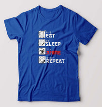 Load image into Gallery viewer, Eat Sleep Anime Repeat T-Shirt for Men

