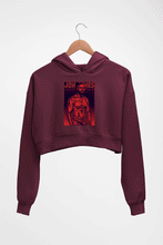 Load image into Gallery viewer, jon jones UFC Crop HOODIE FOR WOMEN-Maroon-Ektarfa.online
