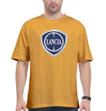 Load image into Gallery viewer, Lancia Oversized T-Shirt for Men-Golden Yellow-Ektarfa.online
