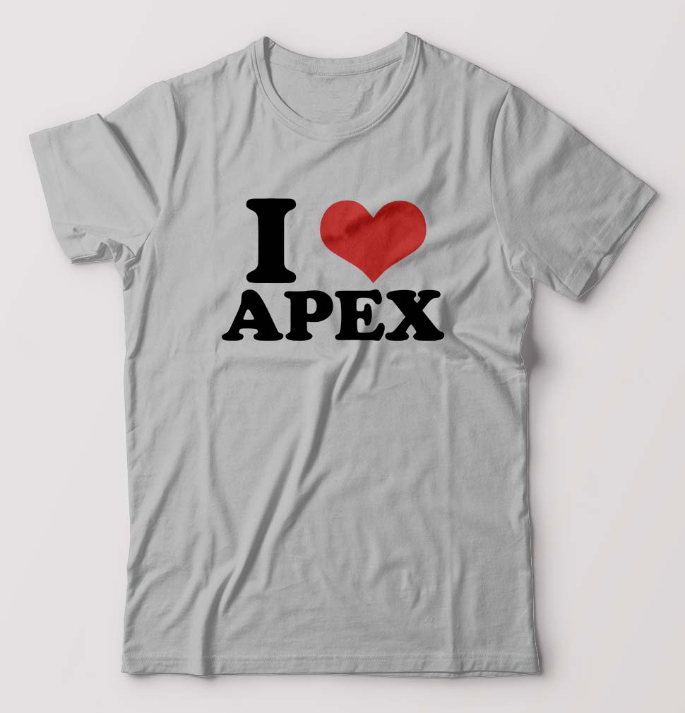 I LOVE APEX T-Shirt for Men-Grey Melange-Ektarfa.online