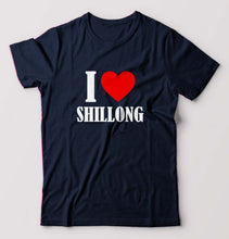 Load image into Gallery viewer, i love shillong T-Shirt for Men-Navy Blue-Ektarfa.online
