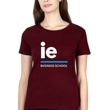 Load image into Gallery viewer, IE University T-Shirt for Women-Maroon-Ektarfa.online
