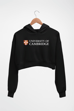 Load image into Gallery viewer, Cambridge University Crop HOODIE FOR WOMEN-Black-Ektarfa.online
