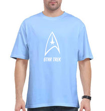 Load image into Gallery viewer, star trek Oversized T-Shirt for Men-Baby Blue-Ektarfa.online

