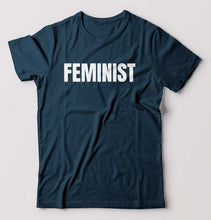 Load image into Gallery viewer, feminist T-Shirt for Men-Petrol Blue-Ektarfa.online
