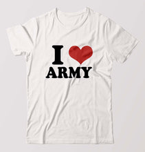 Load image into Gallery viewer, I LOVE ARMY T-Shirt for Men-White-Ektarfa.online
