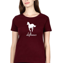 Load image into Gallery viewer, Deftones T-Shirt for Women-Maroon-Ektarfa.online
