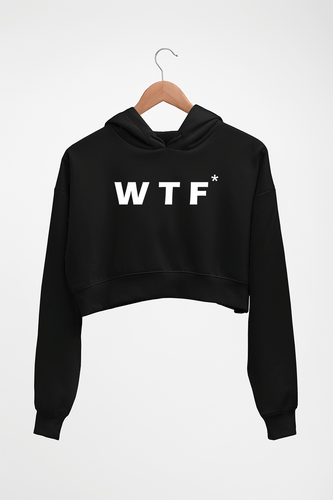 WTF Crop HOODIE FOR WOMEN-Black-Ektarfa.online